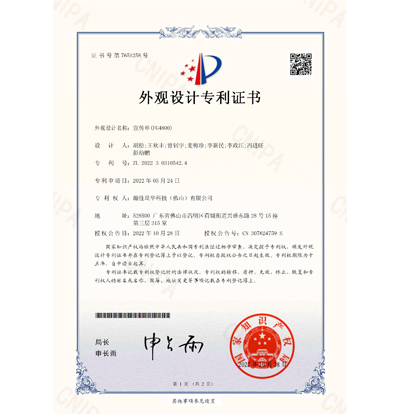 外观设计专利：宣传单 (FG4800)